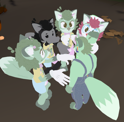 Crafty being surrounded by clones of my previous model