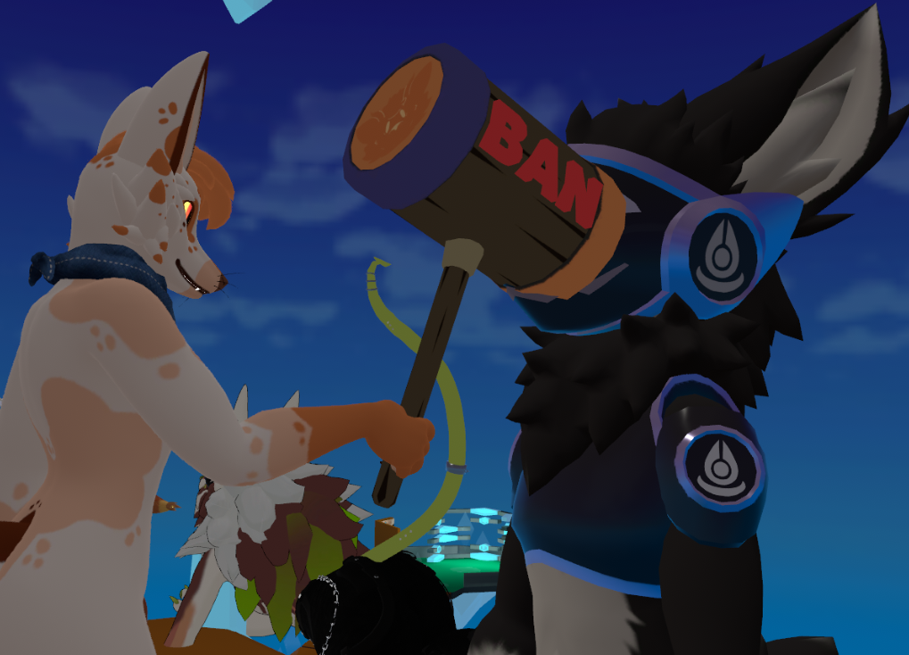 Customer with mallet 4